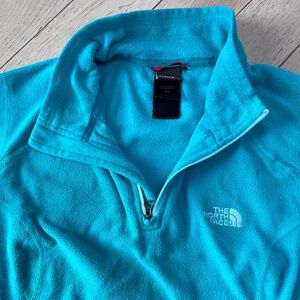 The North Face M Aqua Fleece Pullover 1/4 Zip Long Sleeve Outdoor Polyester Top